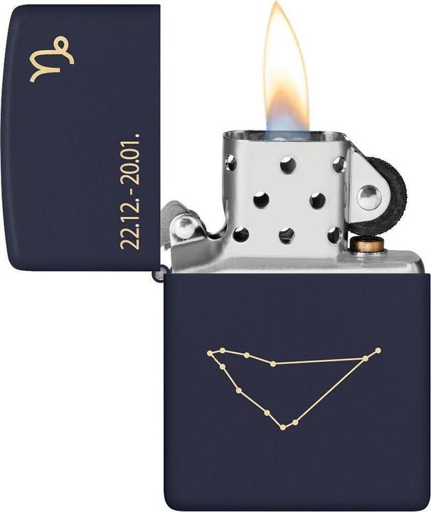 Actual product image Zippo Zodiac Capricorn Design