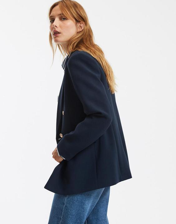 Actual product image La Redoute Collections Straight blazer Signature AURIANE in officer style (38)