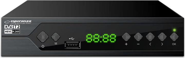 Image du produit Esperanza EV107R TV Set-Top-Box Kabel Schwarz (DVB-T2)