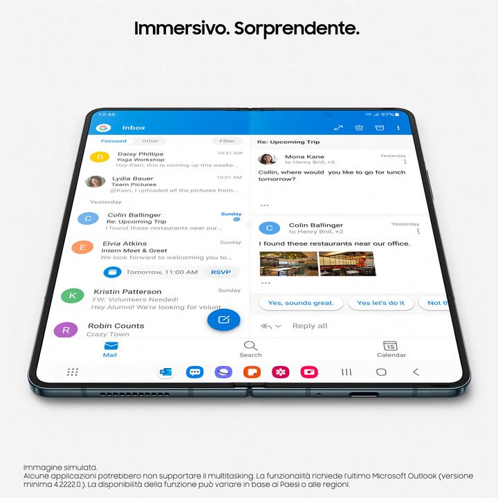 Produktbild Samsung Galaxy Z Fold4 (256 GB, Phantom Black, 7.60", SIM + eSIM, 50 Mpx, 5G)