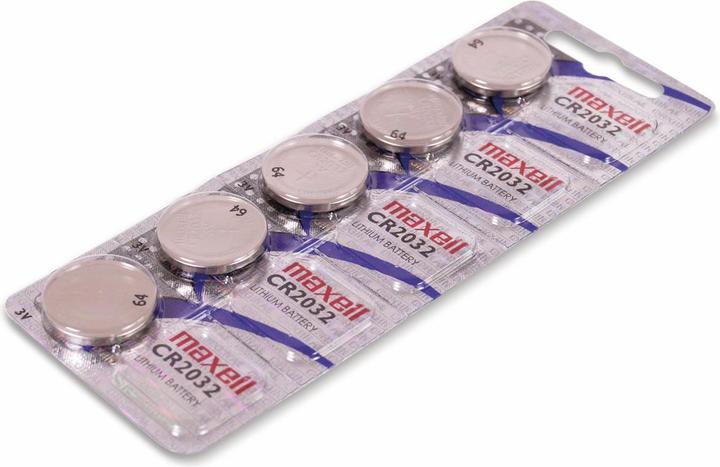 Actual product image Maxell Electronics CR2032 (5 pcs., CR2032, 220 mAh)