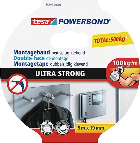 Produktbild tesa Powerbond ULTRA STRONG doppelseitiges Montageband (19 mm)