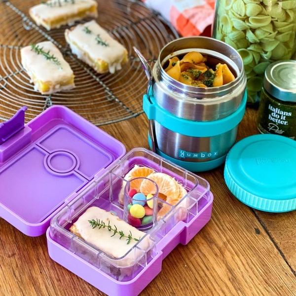 Actual product image Yumbox Zuppa 420 ml thermo container with spoon, Caicos Aqua