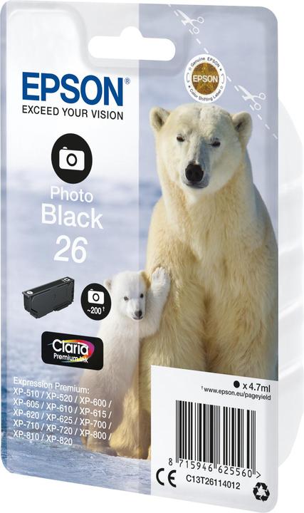 Image du produit Epson 26 Claria Premium (PBK)