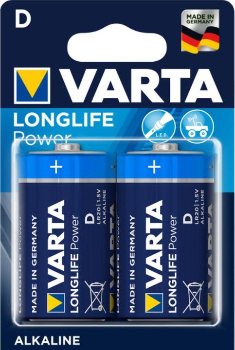 Image du produit Varta LONGLIFE Power (2 pcs, D, 16500 mAh)