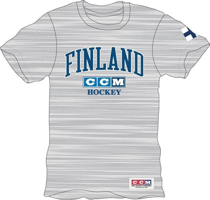 Actual product image CCM TSS22AUS AD FLAG TEE TEAM USA Athletic Grey M (4057849) (M)