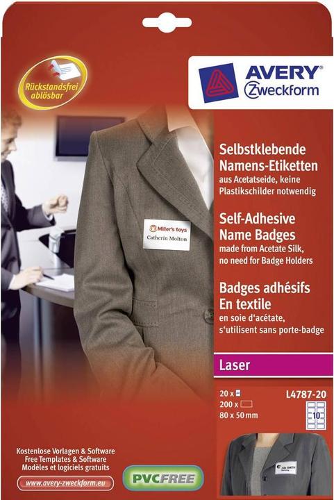 Produktbild Avery Namensetiketten