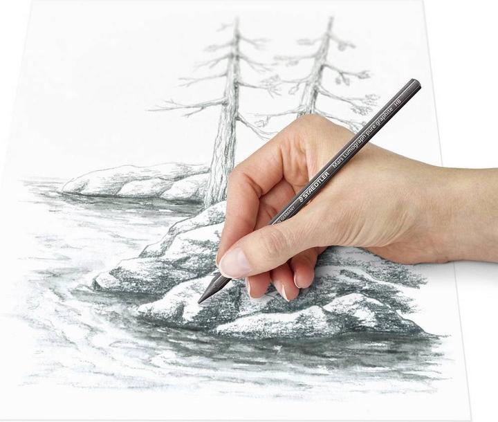 Immagine prodotto Staedtler Matite di grafite solida 100G Mars Lumograph in grafite pura (2 mm, 2B, 3B, 4B, 5B, 6B, 7B, 8B, 12 x)