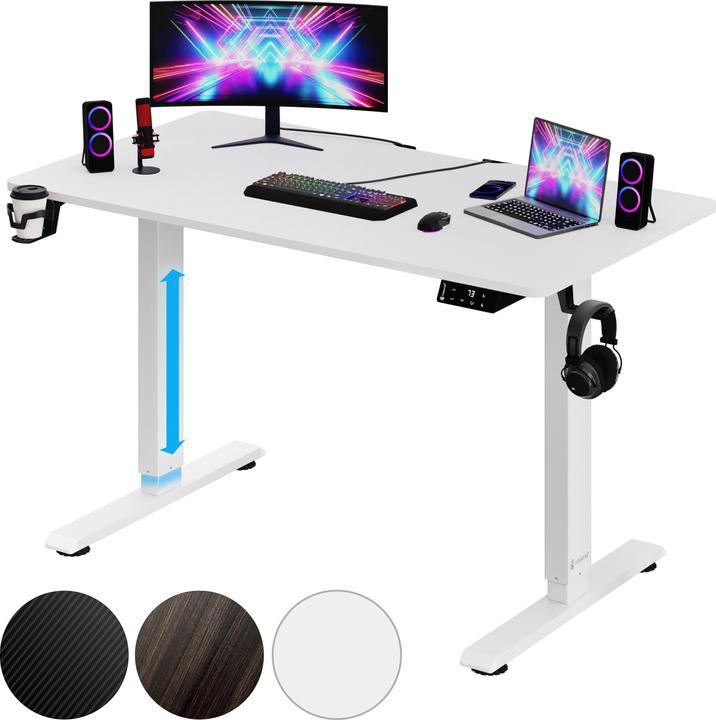 Image du produit Casaria Bureau à hauteur réglable (110 x 60 x 118 cm)