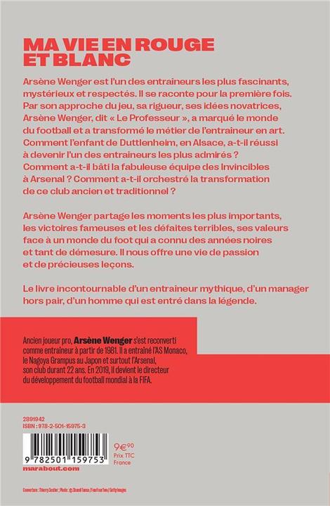 Immagine prodotto Ma vie en rouge et blanc (Francese, Wenger Arsene, 2021)