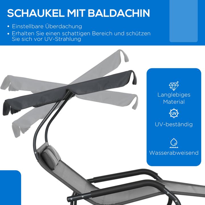 Actual product image Outsunny Double sun lounger (200 cm)