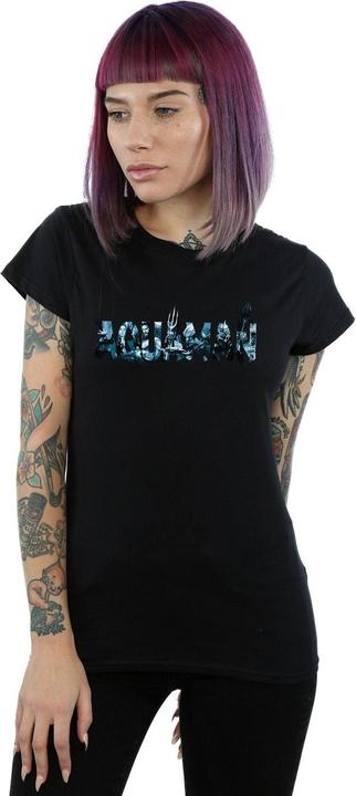 Immagine prodotto Aquaman Text Logo Maglietta Donna (M)