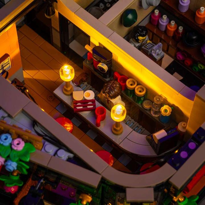 Actual product image Light my bricks LMB 2.0 LEGO® 10350# Tudor Corner Light Kit