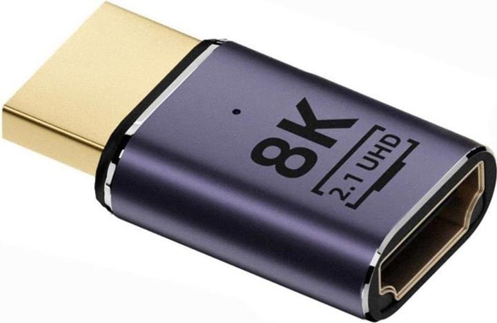 Actual product image PowerGuard HDMI to HDMI Adapter Extension 2cm (female/male) 2.1 8K (HDMI, 2 cm)