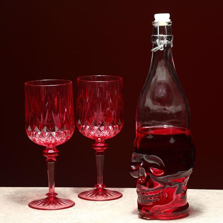 Immagine prodotto Puckator Borraccia di vetro trasparente Skull da 1 litro (1 l)