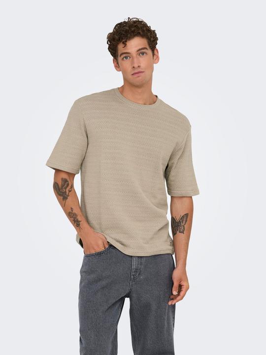 Produktbild Only & Sons Onsgivo Reg 12 Ss Crew Knit Noos (L)