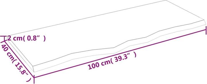 Actual product image VidaXL Emerald (100 x 40 x 2 cm)