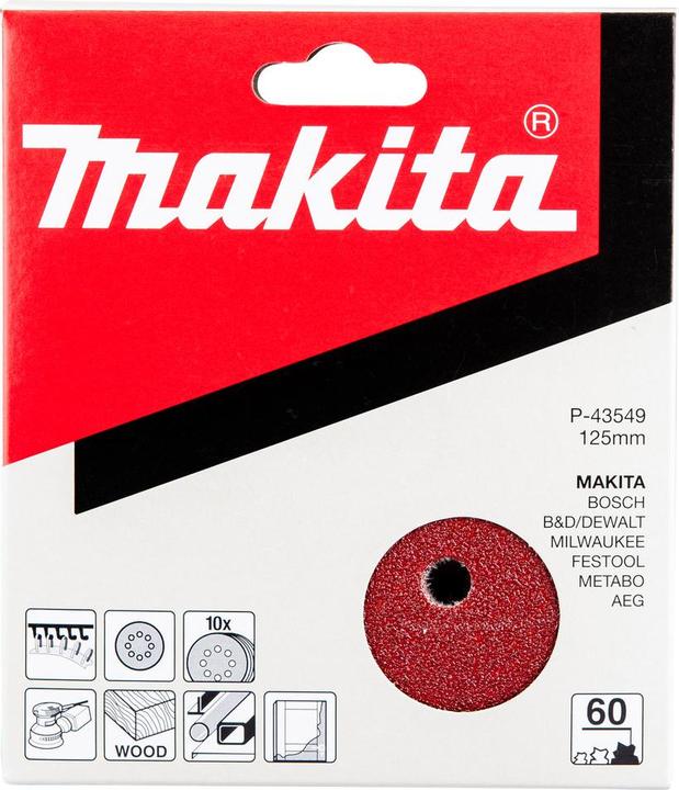 Actual product image Makita Eccentric sandpaper with velcro (60)
