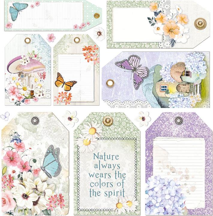 Actual product image Ciao Bella Vellum Paper "Enchanted Land", 15 x 15 cm, 6 sheets (90 g/m², 6 x)