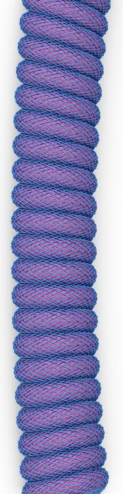 Image du produit Glorious GMMK Coiled Cable Nebula, Câble spiralé, USB-C/USB-A - violet/argenté