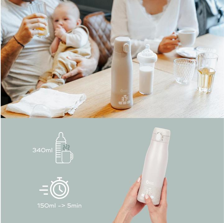 Actual product image Babymoov Chauffe-biberon nomade MOOV & FEED Mineral beige