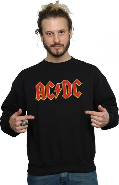 Produktbild AC/DC Sweatshirt aus Baumwolle mit rotem Logo (S)