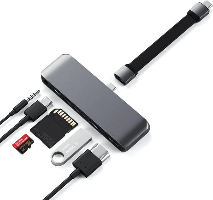 Actual product image Satechi USB-C Mobile Pro Hub (USB-C, 6 Ports)