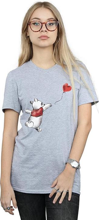 Winnie the Pooh Womens/Ladies Balloon Boyfriend T-Shirt