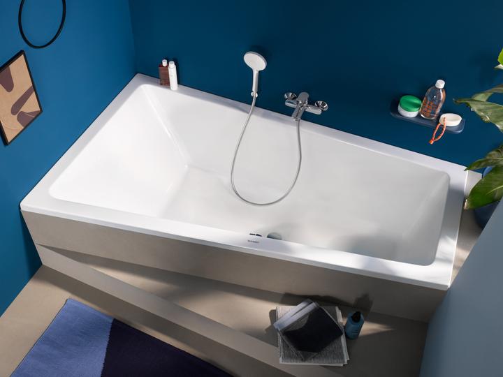 Produktbild Duravit Trapez-Badewanne No 1 1 Rückenschräge links weiss 1600x850mm (140 l, 160 cm, 85 cm)
