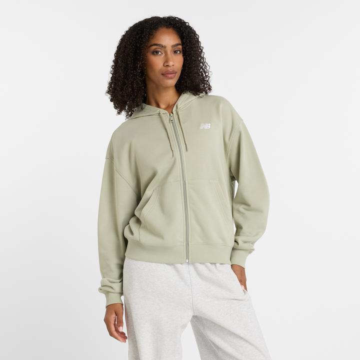 Actual product image New Balance W French Terry Full Zip Hoodie (XS)