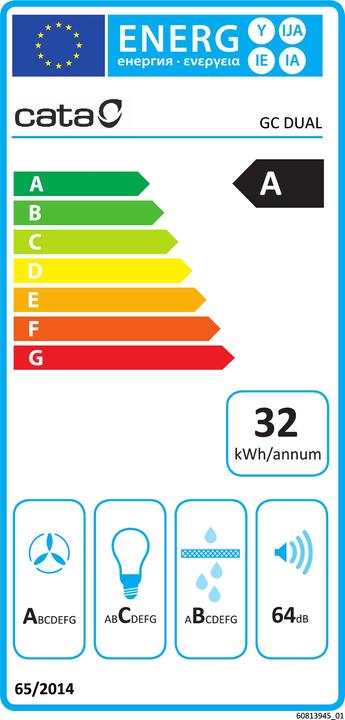 Energie-Label Cata GC DUAL WH 75