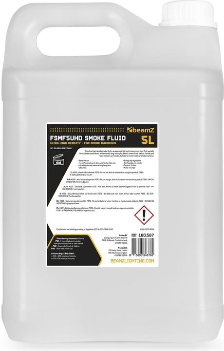 Image du produit BeamZ Fluide fumigène Ultra-High-Density 5 l (Liquide de brouillard)