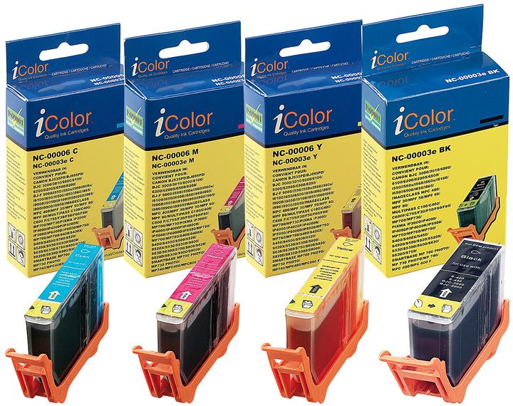 Produktbild IColor Color-Pack für CANON (ersetzt BCI-3eBK + BCI3/6-C/M/Y) (Y, C)
