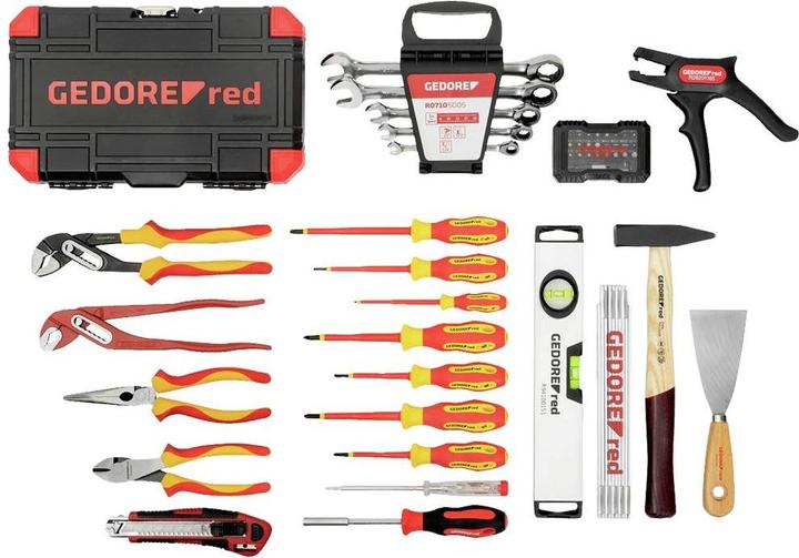 Productafbeelding Gedore Gereedschapskoffer voor elektriciens-R21652089 88-delig. RED (88 onderdelen)