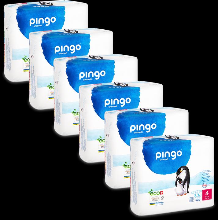 Pingo Ökowindeln (Gr. 4, Monatsbox, 240 Stück)