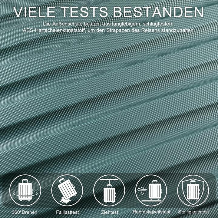 Actual product image Tan.Tomi 3-teiliges Hartschalenkoffer-Set (95 l, Hand luggage (up to 50 litres), M (50 - 90l), L (90 - 115l))