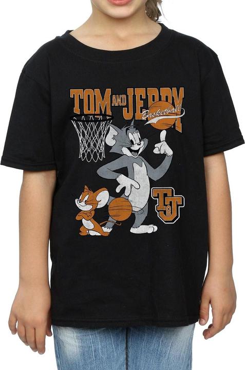 Immagine prodotto Tom & Jerry Spinning Basketball Maglietta Ragazze (128)