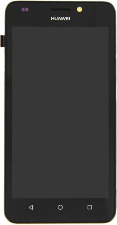 Produktbild OEM Display-Einheit + Rahmen für Huawei Y635 schwarz (Display, Y635)