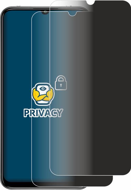 Productafbeelding BROTECT Anti-spionnetje privacyfolie Beschermfolie tegen blauw licht (2 Stuk, Xiaomi Mi 10 Lite)