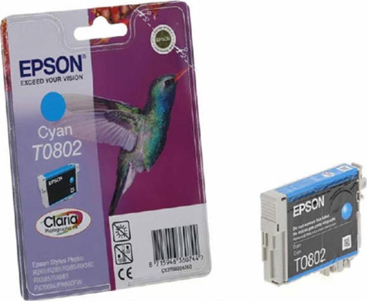 Actual product image Epson T0802 Claria Photographic (C)