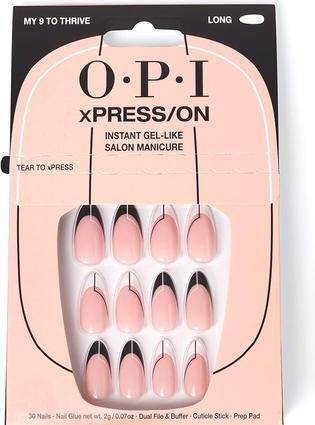 OPI xPRESS/ON Press On Nails & Cuticle Oil 30 Stück wiederverwendbare falsche Nägel mit bis zu 14 Tagen