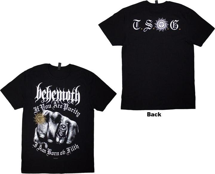 Behemoth The Shit Ov God Purity Fist Back Print