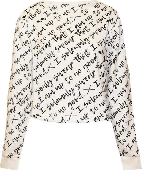 Actual product image Womens/Ladies I Do Solemnly Swear Cropped Jumper (M)