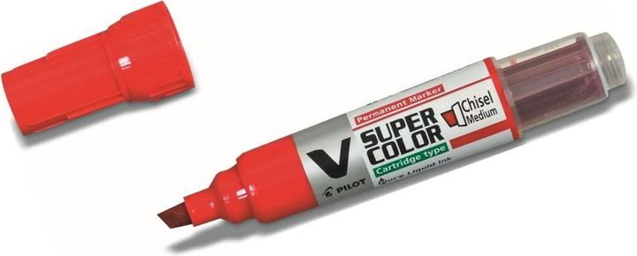 Actual product image Pilot Permanent marker V SUPER COLOR BEGREEN 2,2-5,2mm red (Red, 5.20 mm, 1 x)