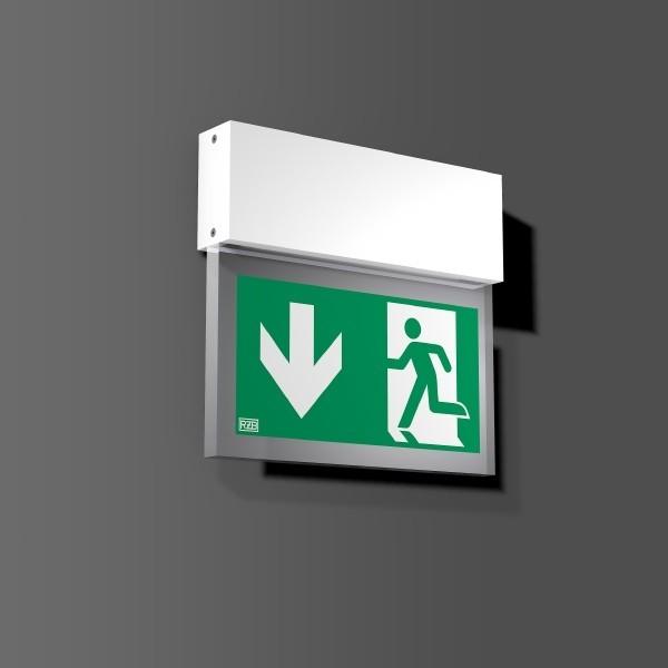 Actual product image RZB LED escape sign luminaire (IP40)