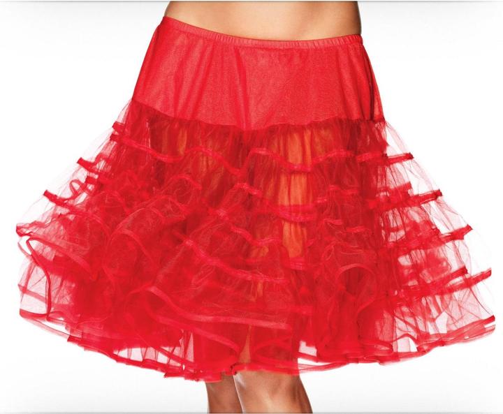 Produktbild Leg Avenue Mid-Length Petticoat - Red (8304322003) (One Size)