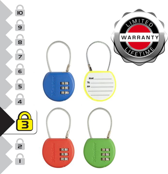 Actual product image Master Lock Cable lock