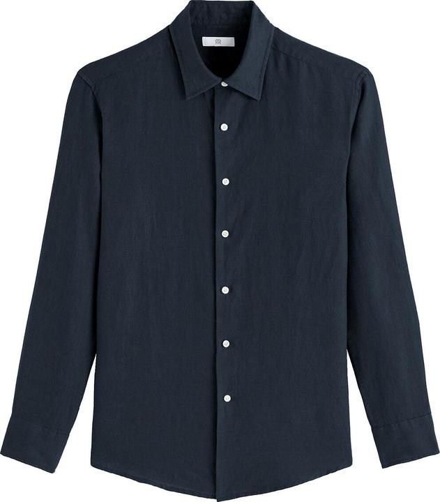 La Redoute Collections Gerades Leinenhemd Signature mit langen Ärmeln