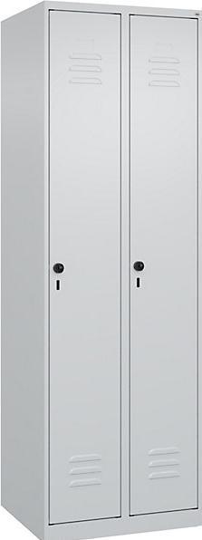 Actual product image C+P CP Locker Classic Plus light grey 080000-20-S10000, 2 lockers 60.0 x 50.0 x 185.0 cm (60 cm, 185 cm)