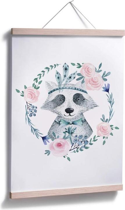 Produktbild Trenddeko Waschbär 01 (60 x 80 cm)